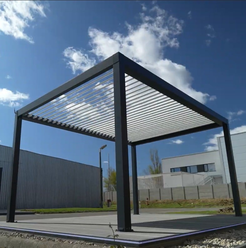 Pergola árnyékoló telepítése